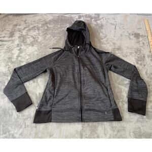 Womens Hoodie Size M (8-10) Lightweight Danskin Now DRI MORE Gray !!!